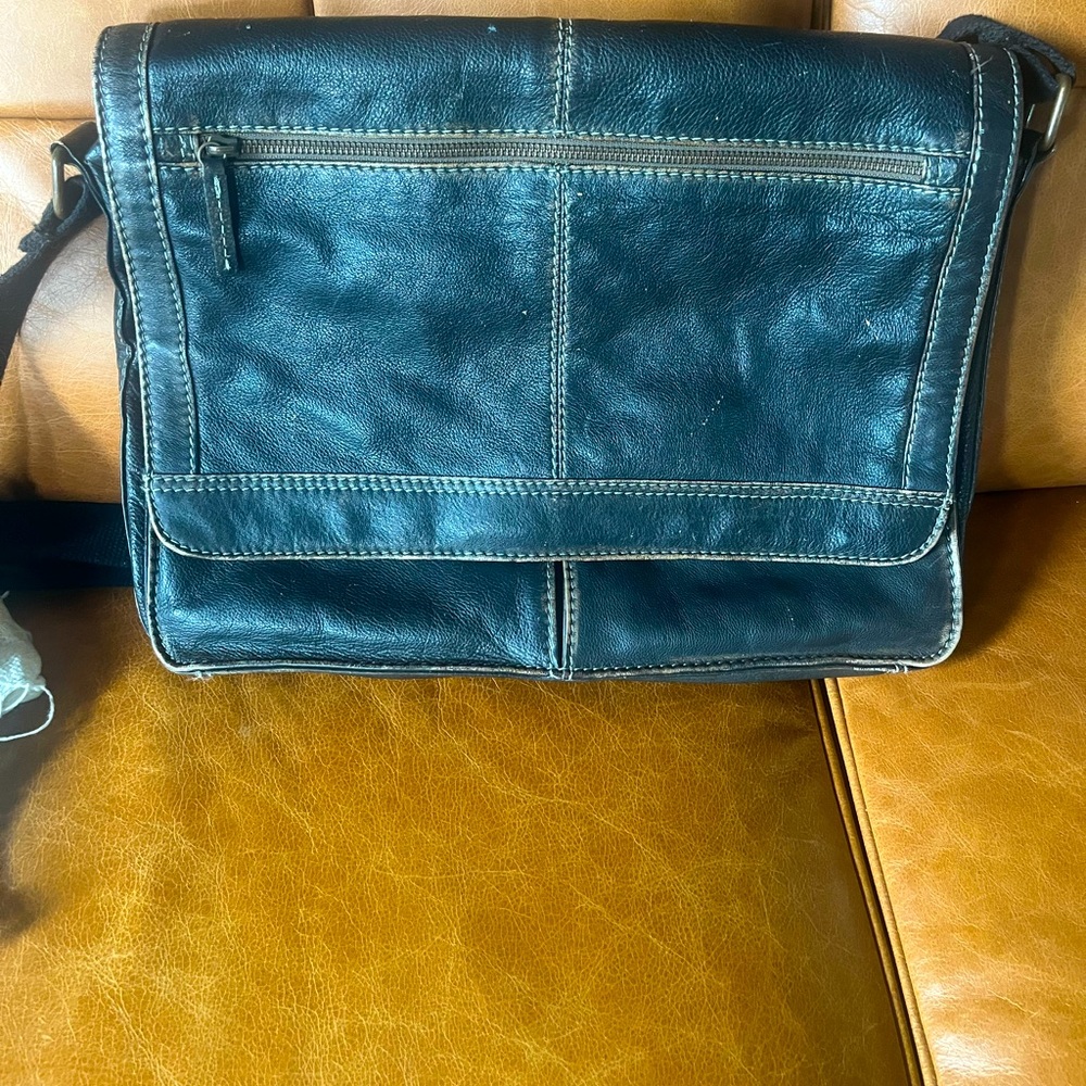 Black Rivet Leather Bag